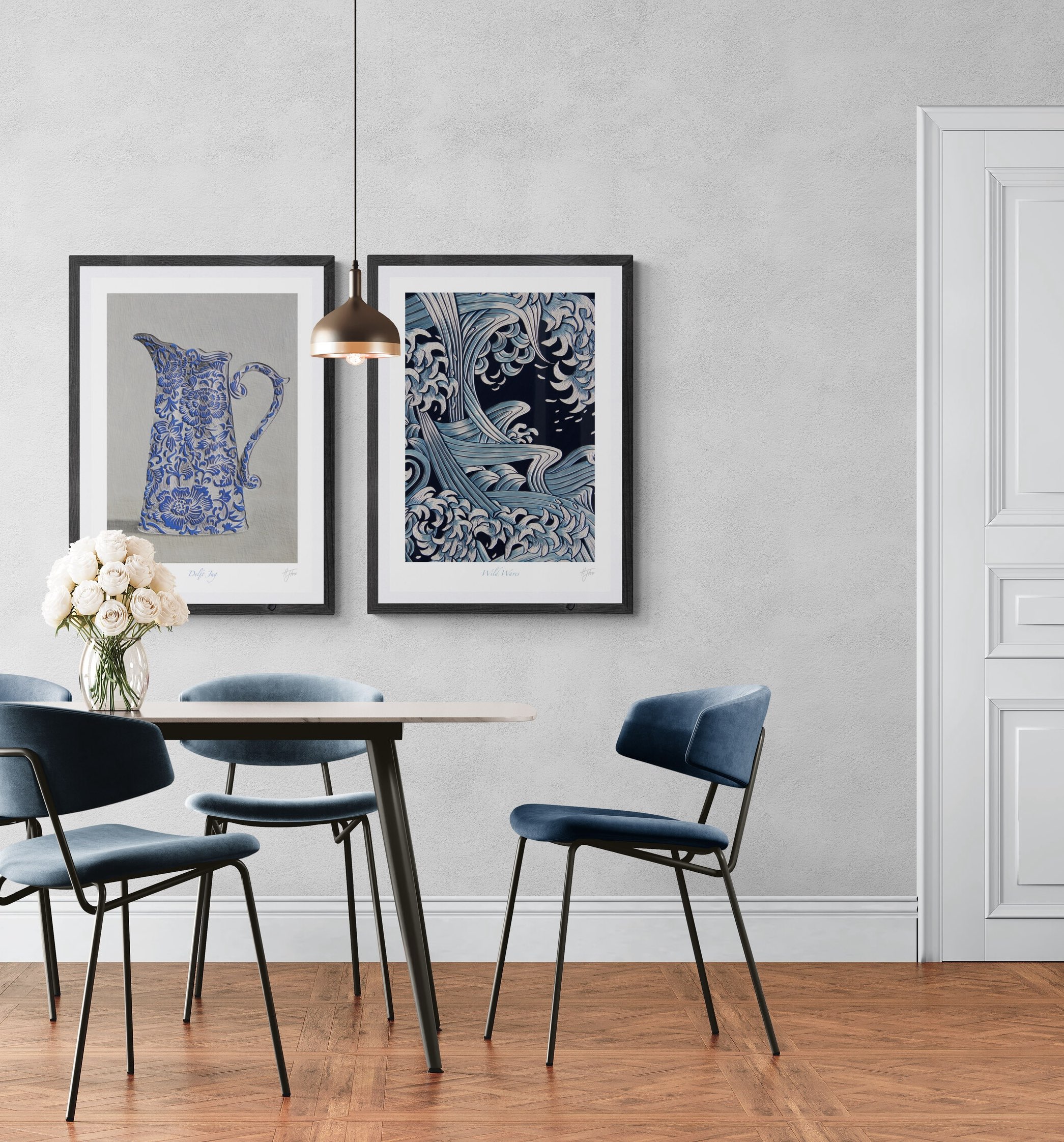 Jug and Wave dining room website